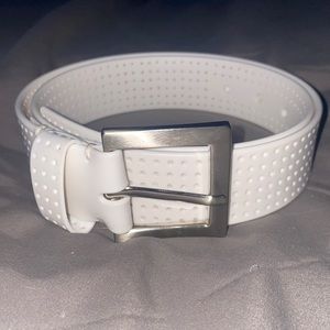 White Silicone Golf Belt